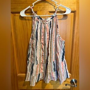 LOFT Multicolor Striped Tank Top